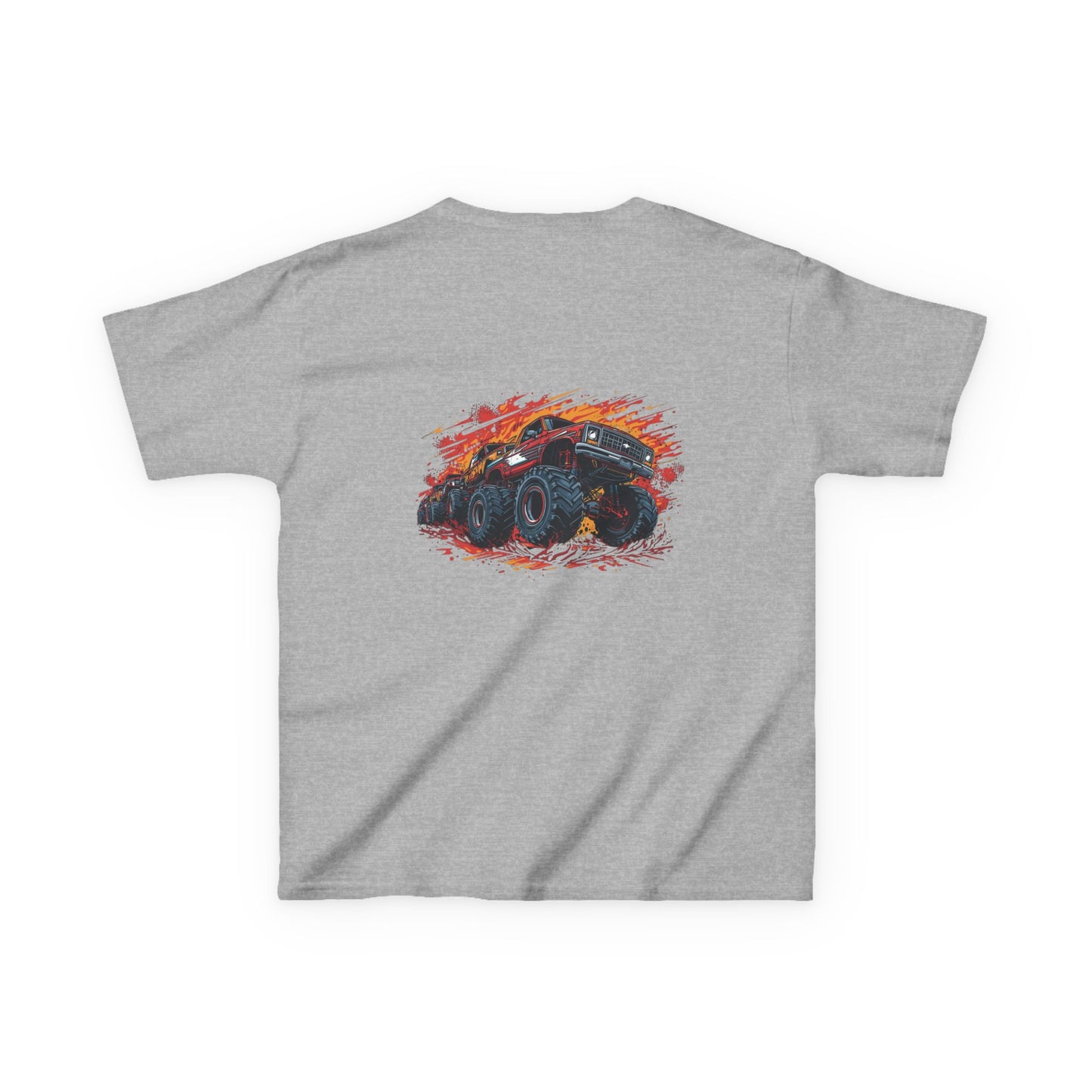 Kids Tee — 'Fire It Up' Monster Truck Graphic Shirt