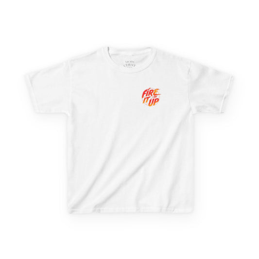 Kids Tee — 'Fire It Up' Monster Truck Graphic Shirt