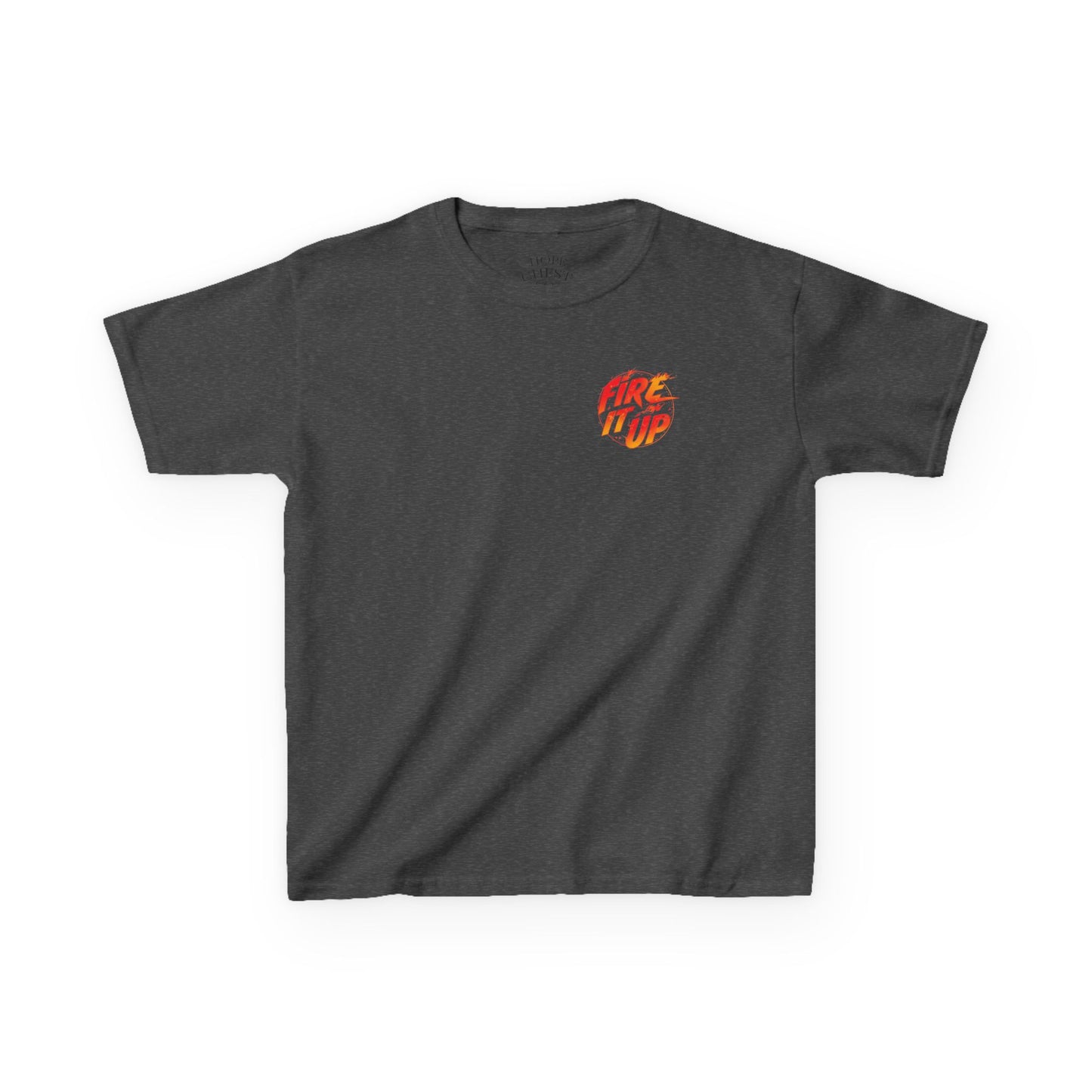 Kids Tee — 'Fire It Up' Monster Truck Graphic Shirt