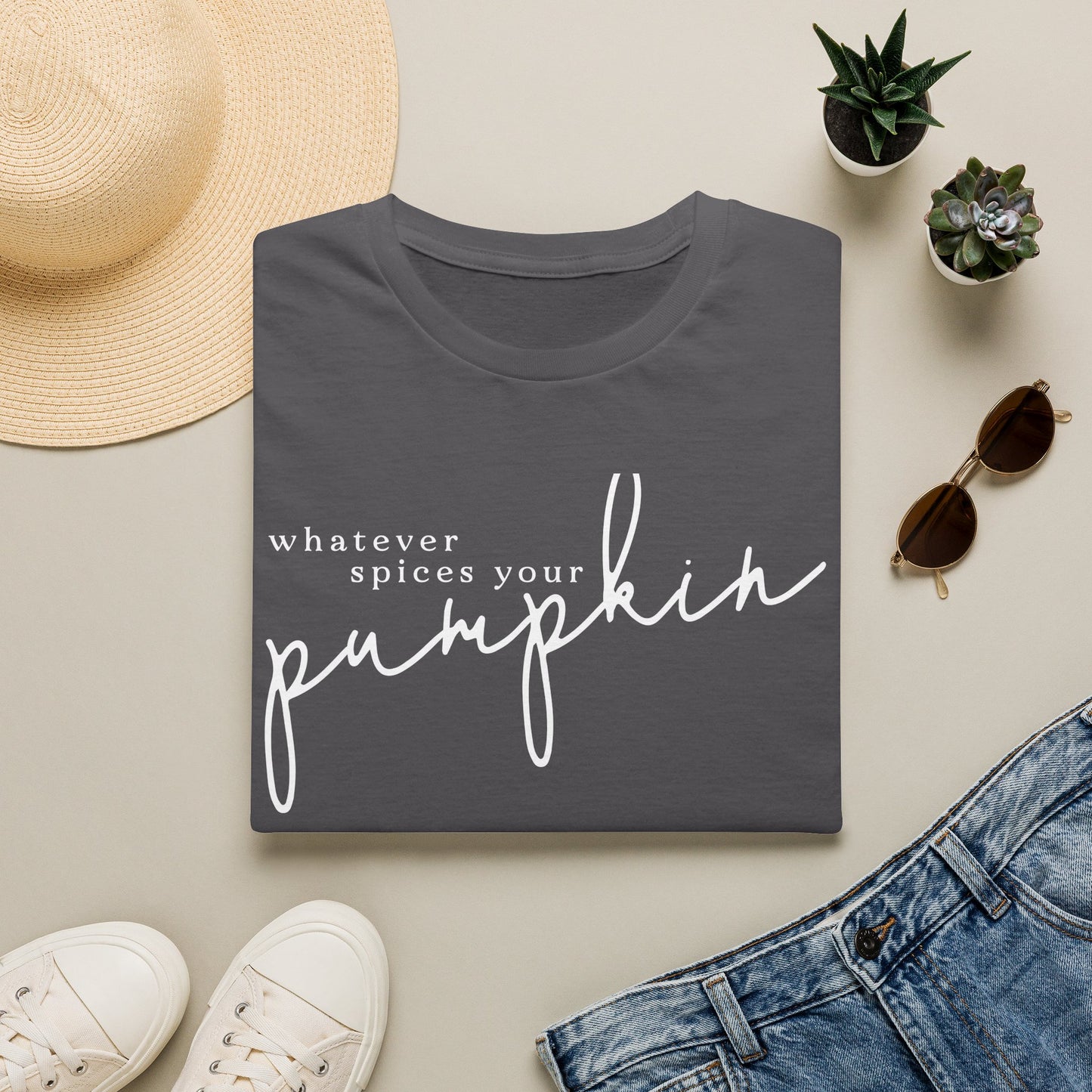 "Whatever Spices Your Pumpkin" Fall Graphic T-Shirt