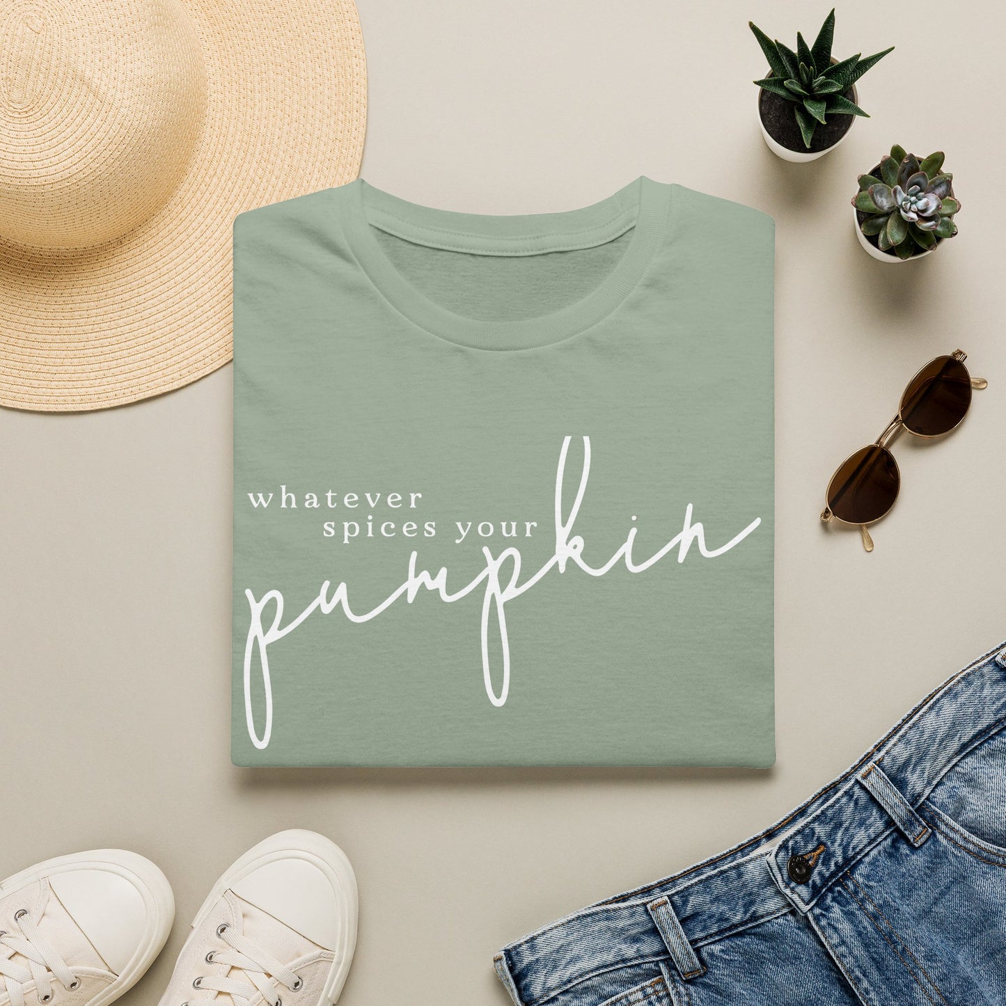 "Whatever Spices Your Pumpkin" Fall Graphic T-Shirt