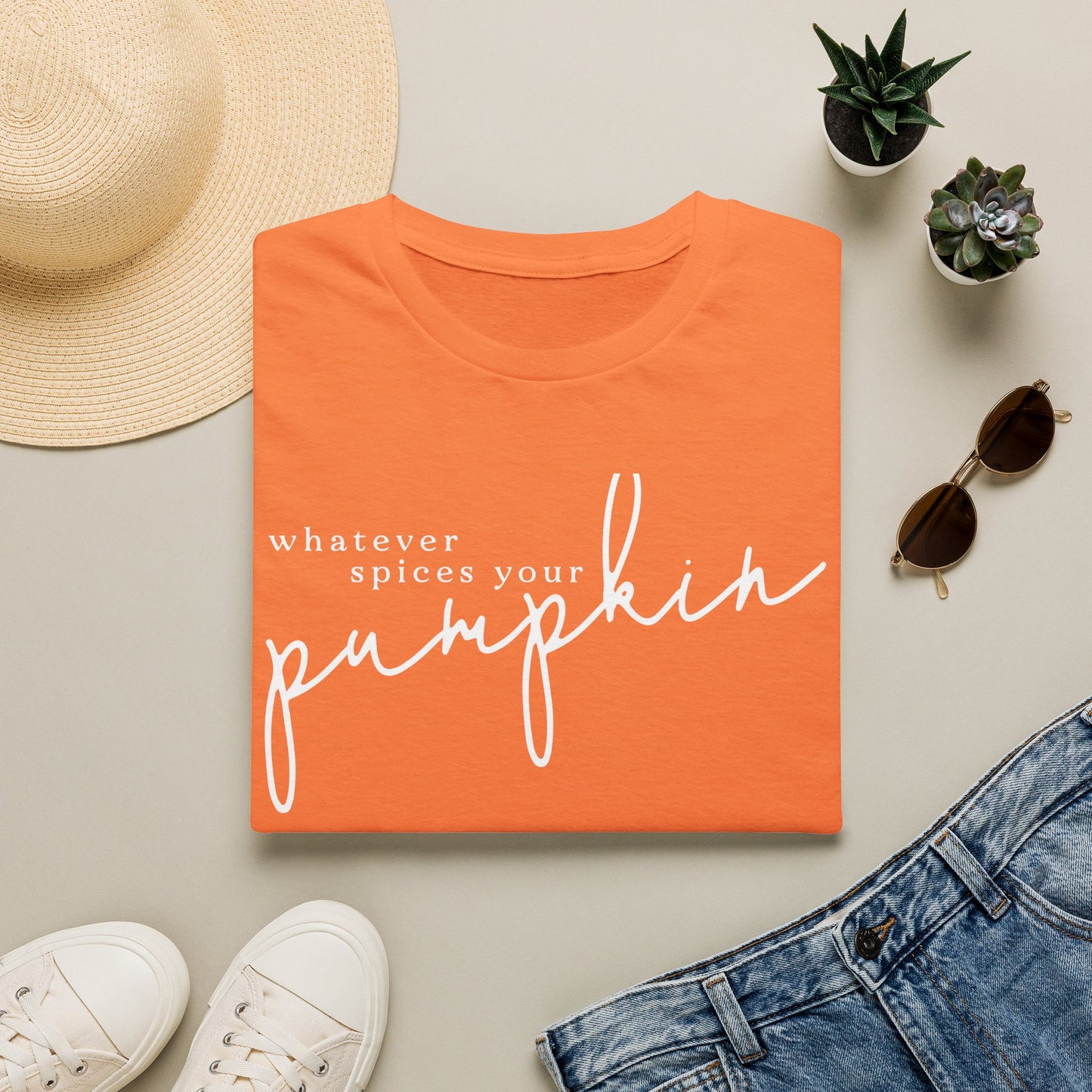 "Whatever Spices Your Pumpkin" Fall Graphic T-Shirt